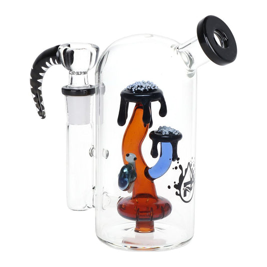 Pulsar Magma Lake Mushroom Glass Water Pipe - 5.5" by Smoke Drop | Buddy Brandz | Buddy Brandz