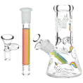 Load image into Gallery viewer, Pulsar Caticorns Design Glass Beaker Water Pipe by Smoke Drop - view 3 | Buddy Brandz