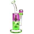 Load image into Gallery viewer, Pulsar Bicolor Glycerin Chugger Water Pipe | 9.75" | 14mm F by Smoke Drop - view 3 | Buddy Brandz
