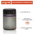 Load image into Gallery viewer, Ongrok 500ml Child Resistant Jars, 2 pack by Smoke Drop - view 2 | Buddy Brandz