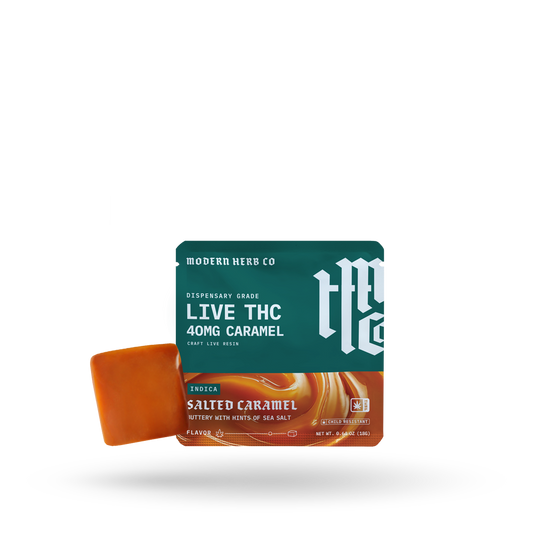 Live Resin Delta 9 Caramels Knockout (Organic) 1ct by Modern Herb Co | Buddy Brandz | Buddy Brandz