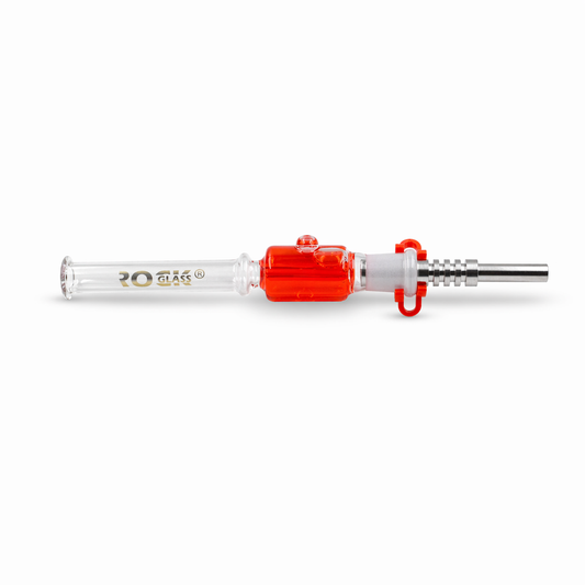 Liquid Lava Collector 14mm Rock Glass Freezable Glycerine Straw | Buddy Brandz