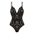 Load image into Gallery viewer, Laser Cut women three piece swimsuit