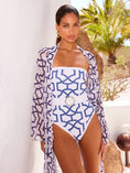 Load image into Gallery viewer, Geometric Shapes one piece swimsuit