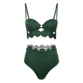 Load image into Gallery viewer, Laser Cut women three piece swimsuit
