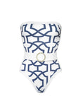 Load image into Gallery viewer, Geometric Shapes one piece swimsuit