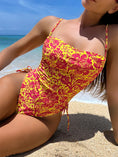 Load image into Gallery viewer, Pink Rose one piece swimsuit
