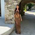 Load image into Gallery viewer, Thalassa Leopard Bow Three piece swimsuit