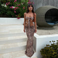 Load image into Gallery viewer, Cheetahh three piece swimsuit