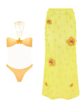 Cargar la imagen en la vista de la galería, Tropical sally three piece Swimsuit