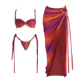 Load image into Gallery viewer, Avie three piece crochet swimsuit