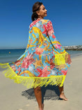 Cargar la imagen en la vista de la galería, Feely tassel drape three piece swimsuit set