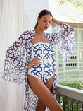 Load image into Gallery viewer, Geometric Shapes one piece swimsuit