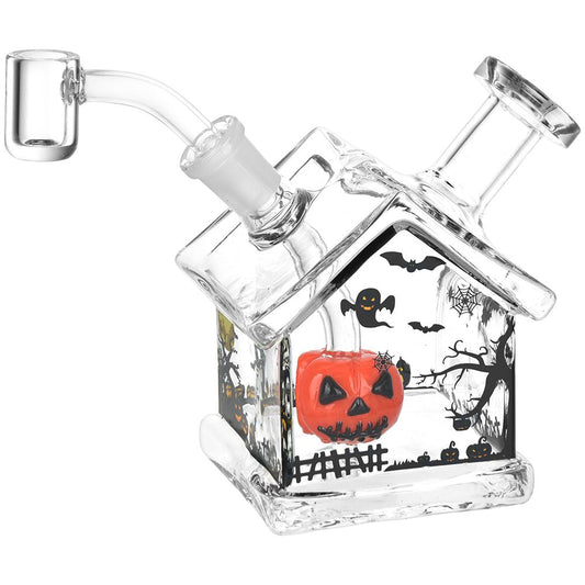 Halloween House Glass Dab Rig - 4.5" / 14mm F | Buddy Brandz