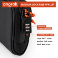 Load image into Gallery viewer, Ongrok Carbon-lined Wallets with Combination Lock V 2.0 | 3" Sizes (Small, Medium, Large) by Smoke Drop - view 12 | Buddy Brandz