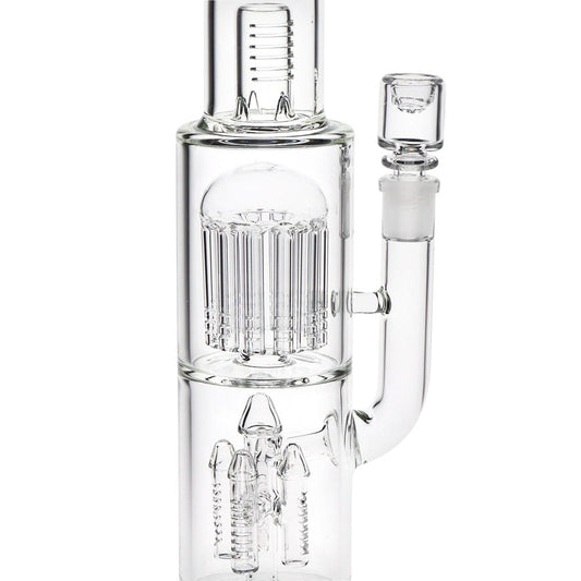 Pulsar Double Chamber Rocket Perc Chugger Glass Water Pipe - 15.25" / 14mm F - alternate view | Buddy Brandz