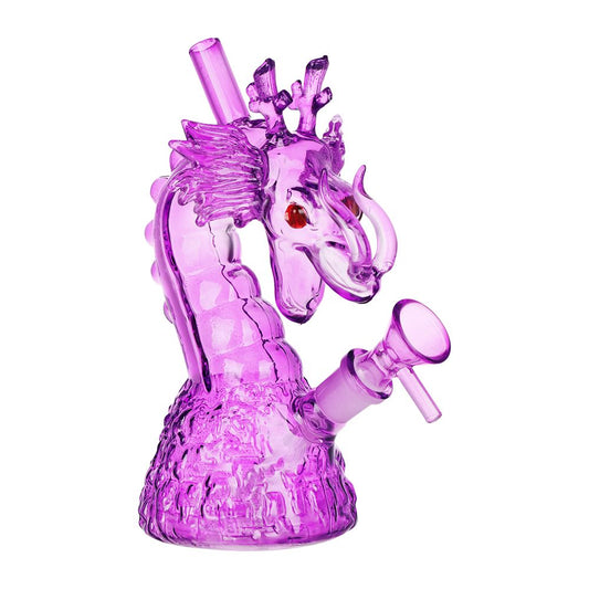 SeshGear Rising Dragon Glass Water Pipe | 6.75" | 14mm F by Smoke Drop | Buddy Brandz | Buddy Brandz