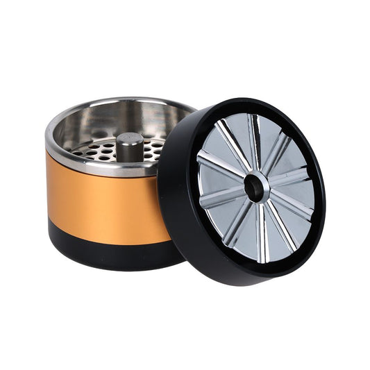 Aluminum Manually Operated Herb Mill - 5pc / 2.5" / Colors Vary by Smoke Drop - view 2 | Buddy Brandz - alternate view | Buddy Brandz