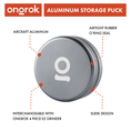 Load image into Gallery viewer, Ongrok Aluminum Storage Puck by Smoke Drop - view 18 | Buddy Brandz