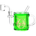 Load image into Gallery viewer, Pulsar Coffee Cup Glycerin Dab Rig | 6" | 14mm F by Smoke Drop - view 3 | Buddy Brandz