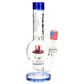 Laad de afbeelding in de Gallery-viewer, Pulsar USA Top Hat Bubble Base Glass Water Pipe - 13.25" / 14mm F