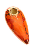 Load image into Gallery viewer, Ancient Creations Ceramics Oval Hand Pipe – Brass Screen – Made in USA by Smoke Drop - view 15 | Buddy Brandz