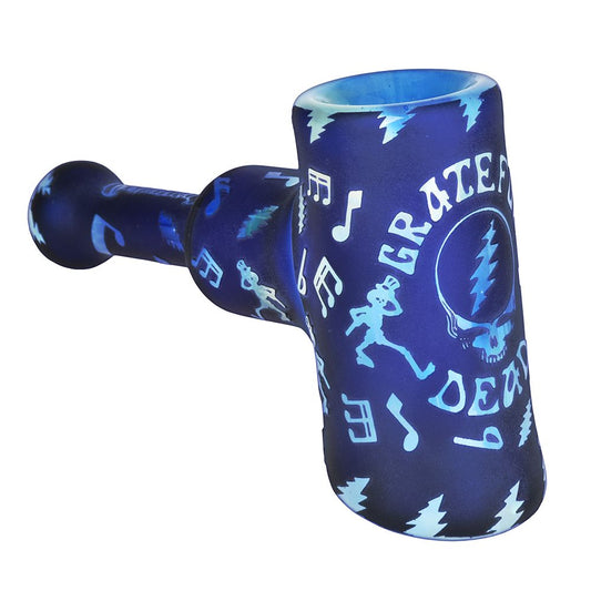 Grateful Dead x Pulsar Ethereal Music Etched Glass Hammer Bubbler - 5" by Smoke Drop | Buddy Brandz | Buddy Brandz