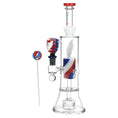 Load image into Gallery viewer, Grateful Dead x Pulsar Lightning Bolt Glass Water Pipe by Smoke Drop - view 2 | Buddy Brandz