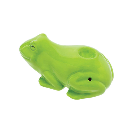 Wacky Bowlz Frog Ceramic Hand Pipe | 3.5" by Smoke Drop | Buddy Brandz | Buddy Brandz