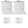Cargar la imagen en la vista de la galería, New Without Ties Elastic Laces No Tie Shoe Laces Press Lock Shoelaces Sneaker Kids Adult 8MM Widened Flat Shoelace for Shoes by Buddy Brandz - view 23 | Buddy Brandz