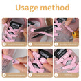 Cargar la imagen en la vista de la galería, New Without Ties Elastic Laces No Tie Shoe Laces Press Lock Shoelaces Sneaker Kids Adult 8MM Widened Flat Shoelace for Shoes by Buddy Brandz - view 31 | Buddy Brandz