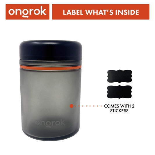 Ongrok 1000ml Child Resistant Storage Jar, 1 pack by Smoke Drop - view 2 | Buddy Brandz - alternate view | Buddy Brandz