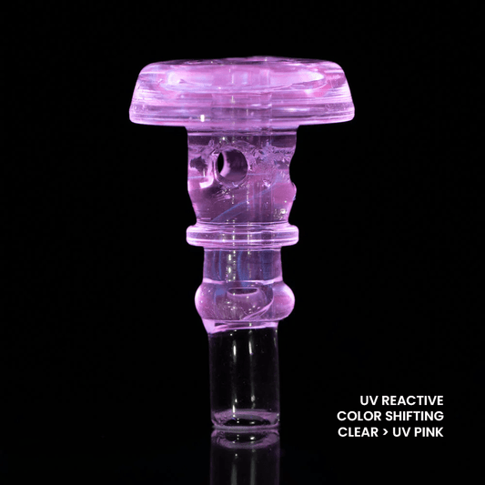 Empire Glassworks PuffCo Peak Pro 3D XL Chamber Glass Joystick Cap - UV Pink | Buddy Brandz