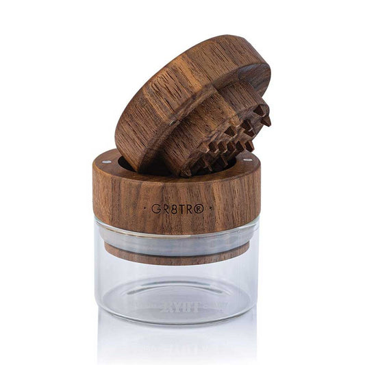 WOOD GR8TR WITH JAR BODY by Smoke Drop - view 2 | Buddy Brandz - alternate view | Buddy Brandz