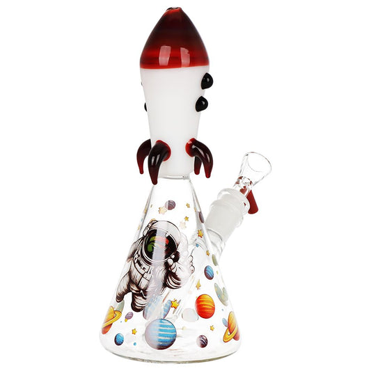 Pulsar Rocket Ship Glass Water Pipe - 7.75" / 14mm F - alternate view | Buddy Brandz