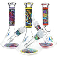 Load image into Gallery viewer, Pulsar Design Series Flared Beaker Glass Water Pipe by Smoke Drop | Buddy Brandz