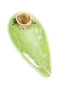 Load image into Gallery viewer, Ancient Creations Ceramics Oval Hand Pipe – Brass Screen – Made in USA by Smoke Drop - view 18 | Buddy Brandz