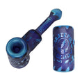 Load image into Gallery viewer, Grateful Dead x Pulsar Ethereal Music Etched Glass Hammer Bubbler - 5" by Smoke Drop - view 2 | Buddy Brandz