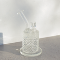 Load image into Gallery viewer, Jane West Twenties Collection Water Pipe | Clear by Smoke Drop - view 3 | Buddy Brandz