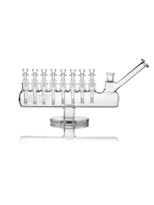 GRAV® Clear Menorah by Smoke Drop | Buddy Brandz | Buddy Brandz