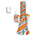Load image into Gallery viewer, Pulsar Shroom Vision Wig Wag Glass Dab Rig - 5.75" by Smoke Drop - view 4 | Buddy Brandz