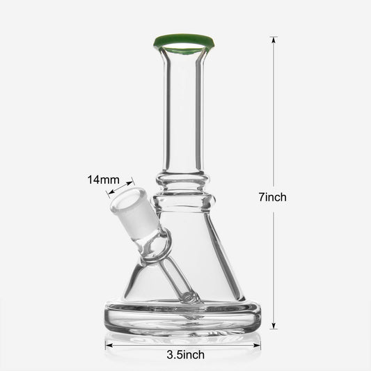 7‘’ Glass Beaker Base Bong - alternate view | Buddy Brandz