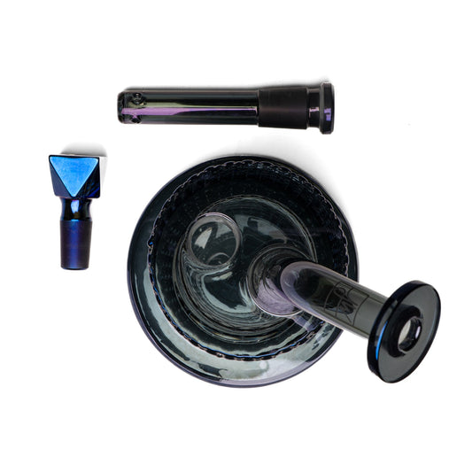 Twenties Collection Water Pipe | Midnight by Jane West - view 2 | Buddy Brandz - alternate view | Buddy Brandz
