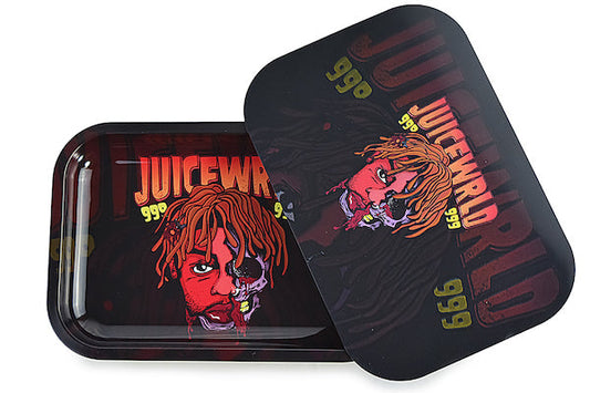 3D Holographic Metal Rolling Tray w/ Magnetic Lid (Design 36) by BDD Wholesale | Buddy Brandz | Buddy Brandz