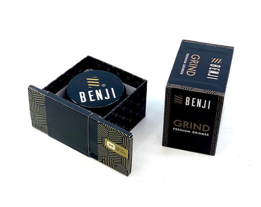 Benji - GRIND - Aluminum Grinder + Booklet by Benji - view 2 | Buddy Brandz - alternate view | Buddy Brandz