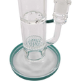 Load image into Gallery viewer, MK Glass Horn Bowl Straight Tube Water Pipe by MK Glass - view 5 | Buddy Brandz