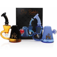 Load image into Gallery viewer, MK Glass Sky Bubbler Recycler by MK Glass - view 10 | Buddy Brandz