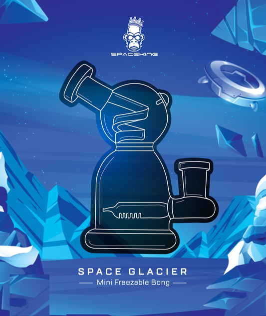 Space King Glass - 'Space Glacier' Freezable Bong by Space King - view 2 | Buddy Brandz - alternate view | Buddy Brandz