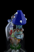 Load image into Gallery viewer, Detailed Handmade Mushroom Glass Water Pipe by FC - view 9 | Buddy Brandz