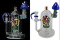 Load image into Gallery viewer, Detailed Handmade Mushroom Glass Water Pipe by FC - view 5 | Buddy Brandz